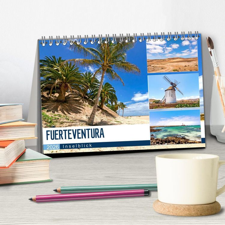 Produktbild: FUERTEVENTURA - Inselblick (Tischkalender 2026 DIN A5 quer), CALVENDO Monatskalender