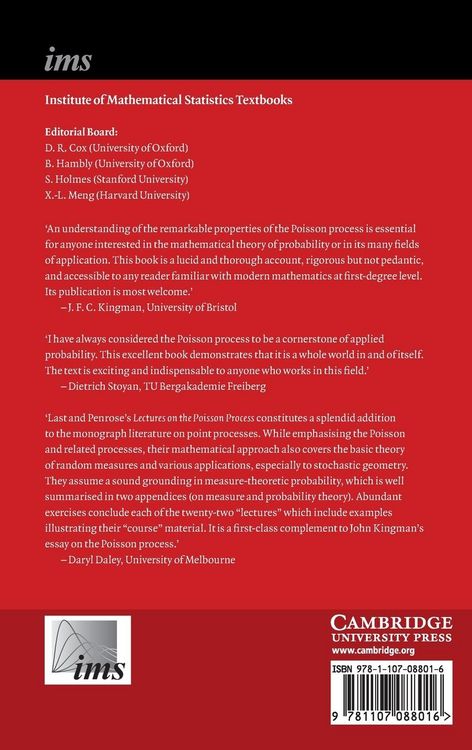 Produktbild: Lectures on the Poisson Process
