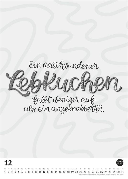 Produktbild: Funny Quotes-Kalender 2027