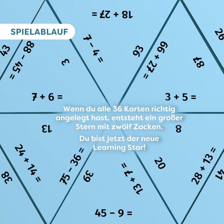 HABA 2013370002 - play+learn: Learning Star, Kopfrechnen-Plus und Minus