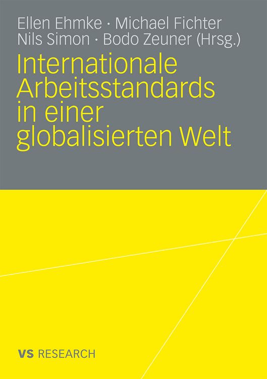 Produktbild: Internationale Arbeitsstandards in einer globalisierten Welt