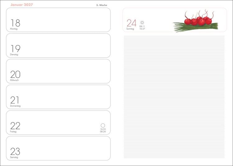 Produktbild: Lady Terminkalender A6 2027