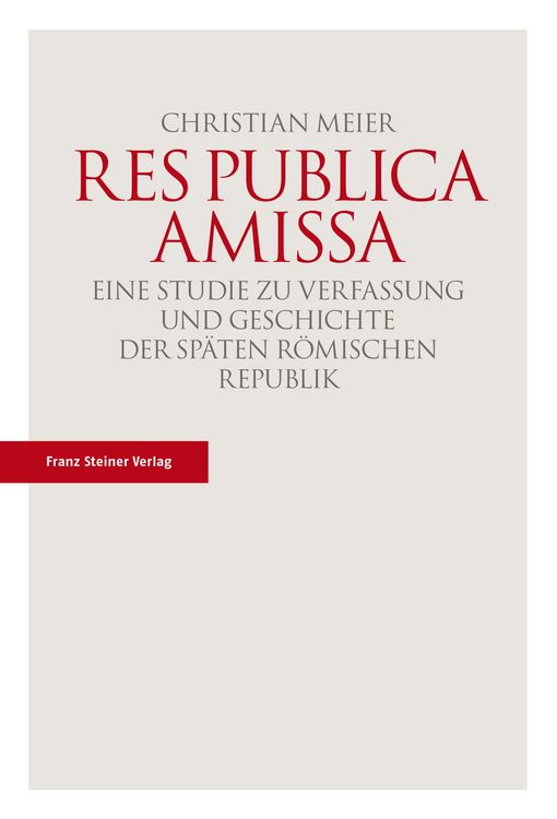 Produktbild: Res publica amissa