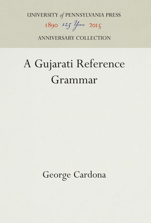 Produktbild: A Gujarati Reference Grammar