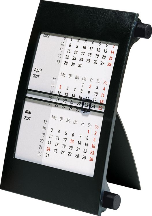 Produktbild: rido/id&eacute; 7038000907 3-Monats-Tischkalender 2027 90&times;120 mm, schwarz