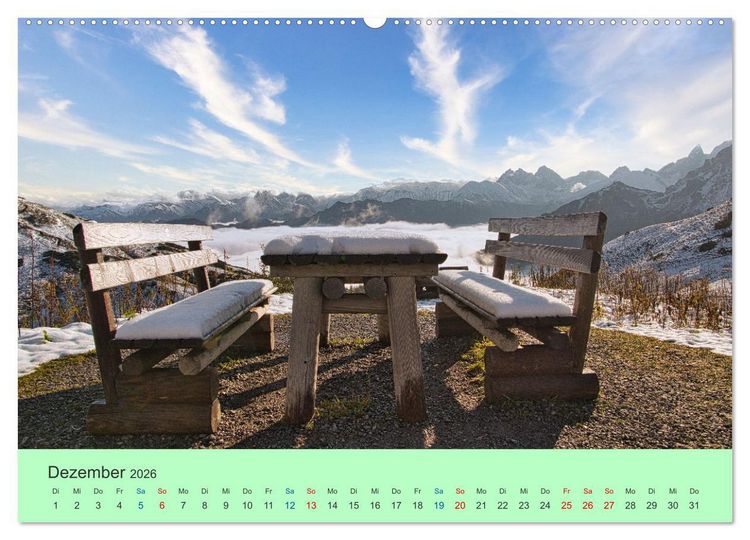 Produktbild: Zauber der Alpen (hochwertiger Premium Wandkalender 2026 DIN A2 quer), Kunstdruck in Hochglanz