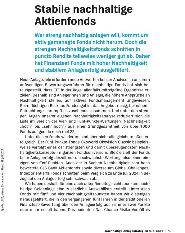 Produktbild: Gr&uuml;ne Fonds und ETF