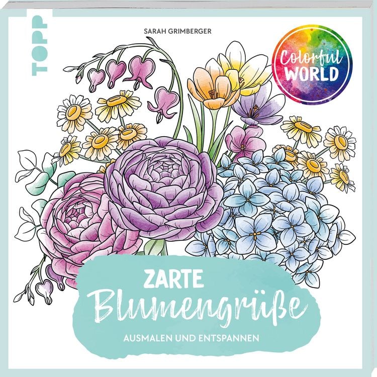 Produktbild: Colorful World - Zarte Blumengr&uuml;&szlig;e