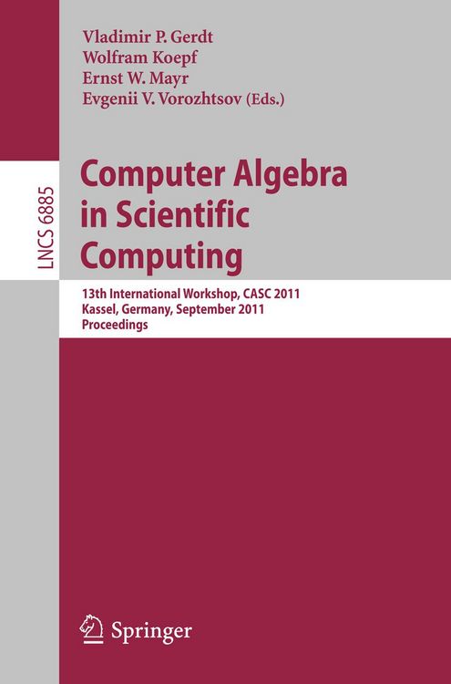 Produktbild: Computer Algebra in Scientific Computing