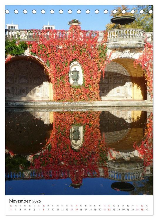 Produktbild: Der Park Sanssouci - ein Traum (Tischkalender 2026 DIN A5 hoch), CALVENDO Monatskalender