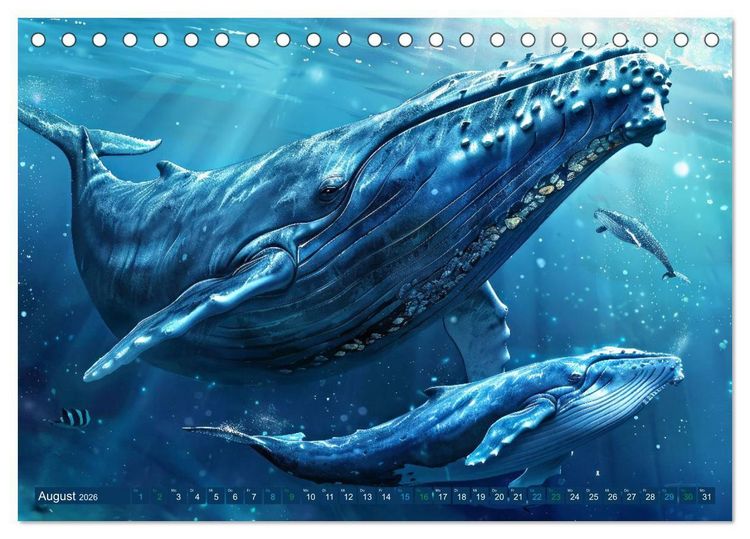 Produktbild: Tierkinder der Meere - entdecke ihre Welt (Tischkalender 2026 DIN A5 quer), CALVENDO Monatskalender