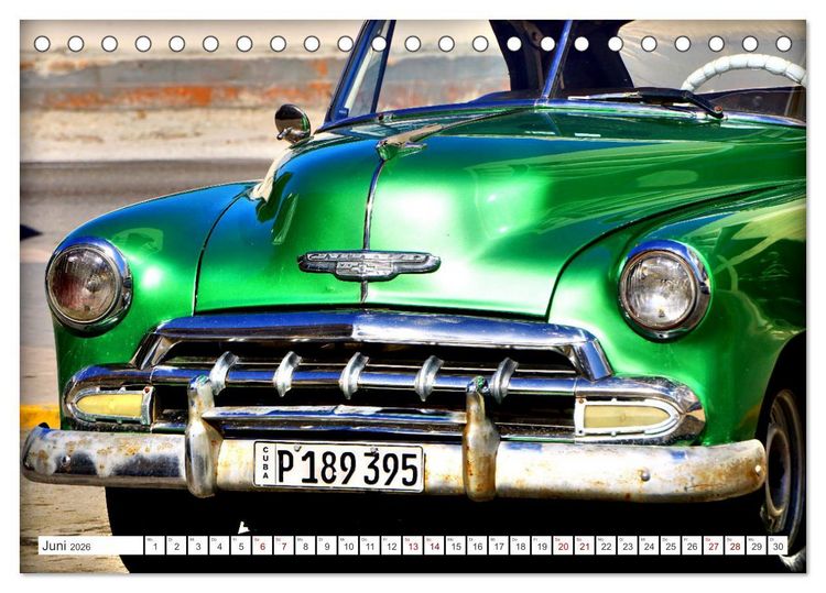 Produktbild: CHEVY - Ganz in Gr&uuml;n (Tischkalender 2026 DIN A5 quer), CALVENDO Monatskalender