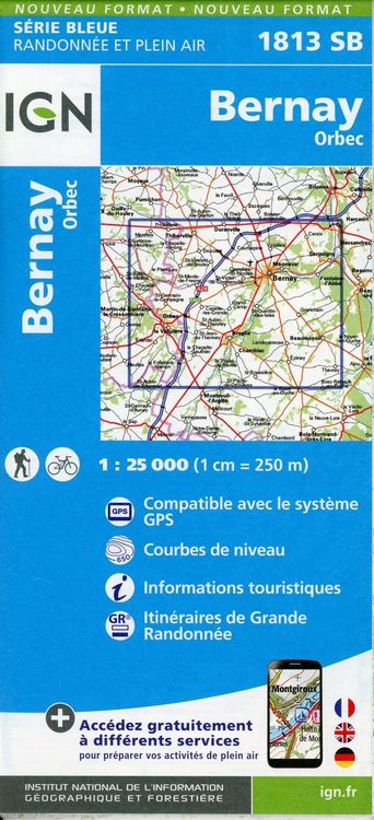 Produktbild: Bernay Orbec 1:25 000