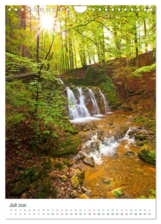 Produktbild: Sch&ouml;ner Wasserfall (Wandkalender 2026 DIN A4 hoch), CALVENDO Monatskalender