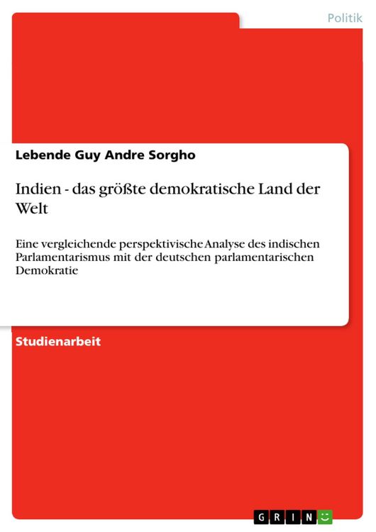 Produktbild: Indien - das gr&ouml;&szlig;te demokratische Land der Welt