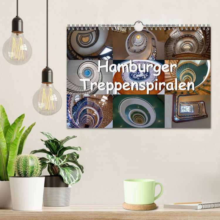 Produktbild: Hamburger Treppenspiralen (Wandkalender 2026 DIN A4 quer), CALVENDO Monatskalender