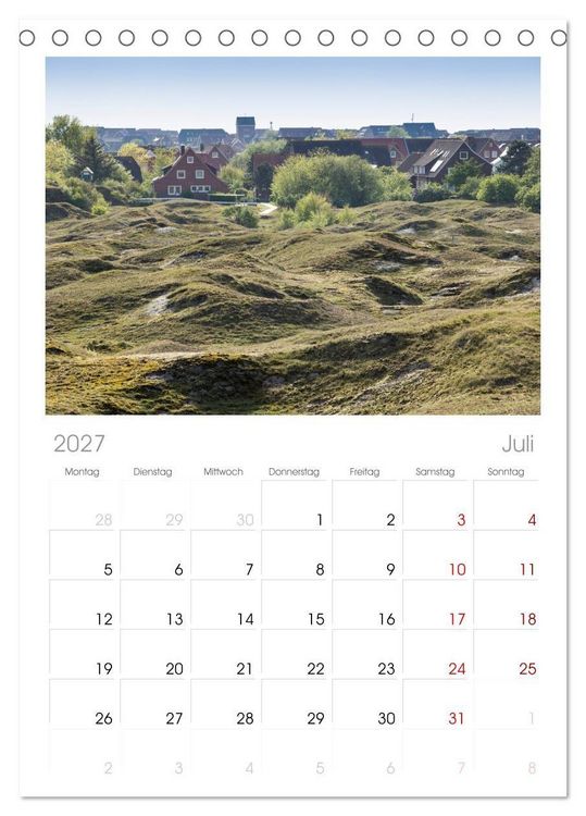 Produktbild: Tischplaner 2027 - Baltrum - Momente einer Reise (A5 Tischkalender zum Aufstellen) CALVENDO