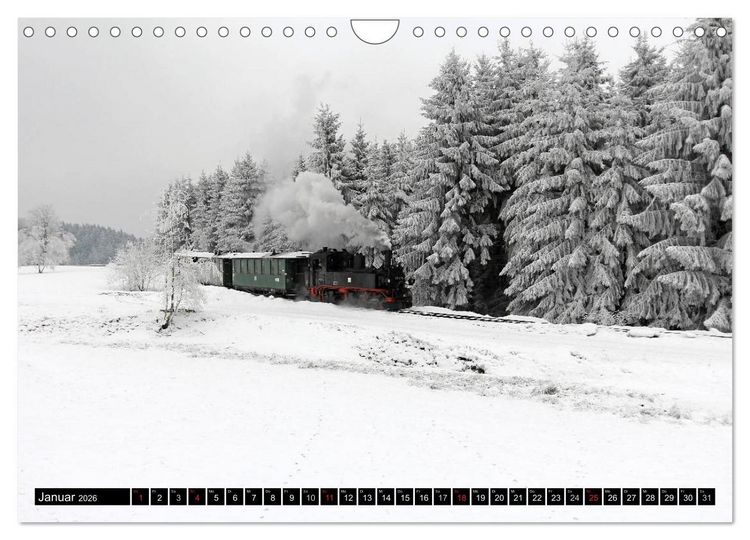 Produktbild: Bahnland Sachsen (Wandkalender 2026 DIN A4 quer), CALVENDO Monatskalender