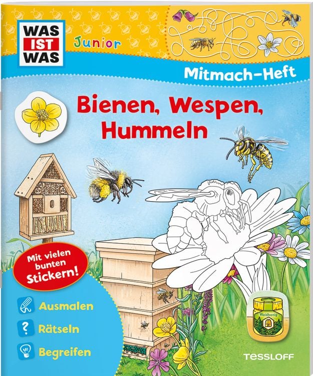 Bild vom Artikel WAS IST WAS Junior Mitmach-Heft Bienen, Wespen, Hummeln vom Autor Stefan Lohr
