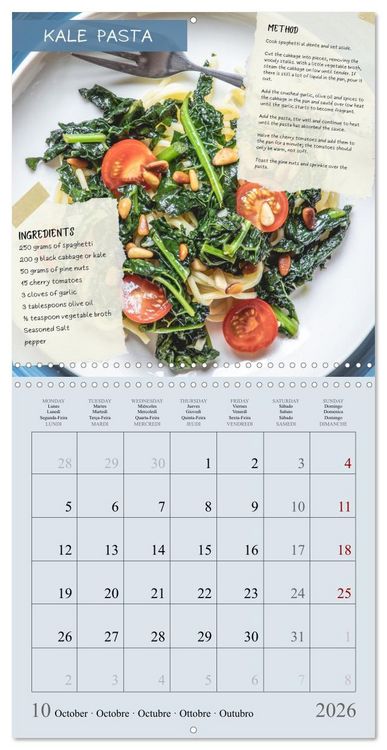 Produktbild: vegan indulgences - one plant-based recipe for each month (Wall Calendar 2026 12 &times; 12 Inch) CALVENDO 12 Month Wall Calendar