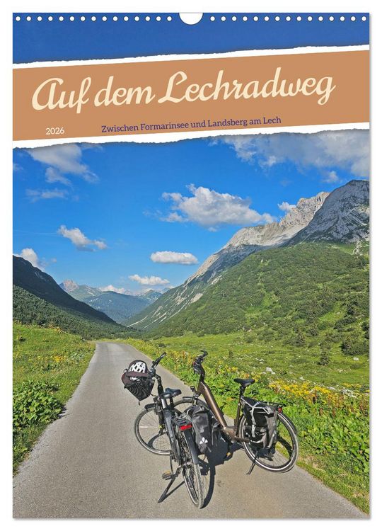 Produktbild: Auf dem Lechradweg - Zwischen Formarinsee und Landsberg am Lech (Wandkalender 2026 DIN A3 hoch), CALVENDO Monatskalender