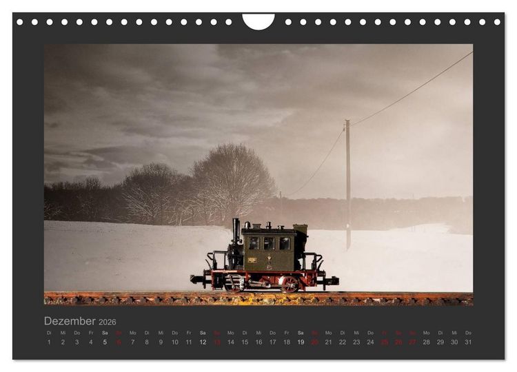 Produktbild: Dampflokomotiven in Spur N (Wandkalender 2026 DIN A4 quer), CALVENDO Monatskalender
