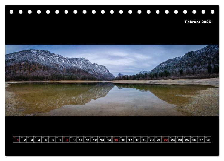 Produktbild: Weitblicke - Panoramen (Tischkalender 2026 DIN A5 quer), CALVENDO Monatskalender