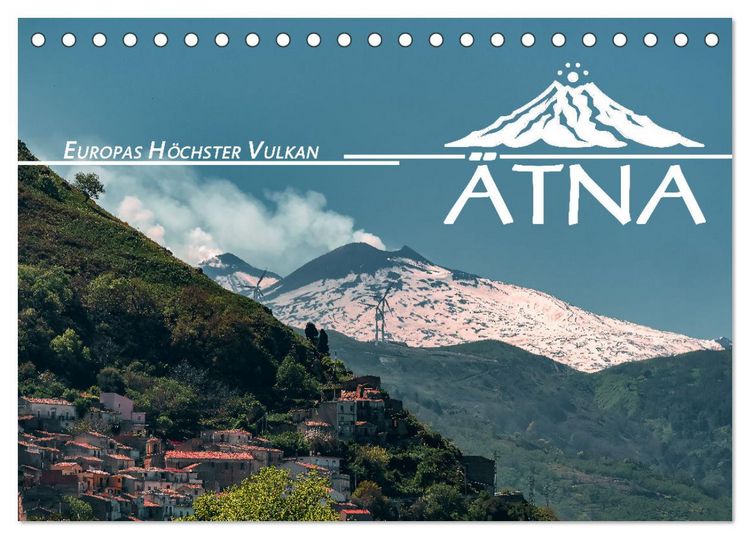 Produktbild: &Auml;tna - Europas h&ouml;chster Vulkan (Tischkalender 2026 DIN A5 quer), CALVENDO Monatskalender