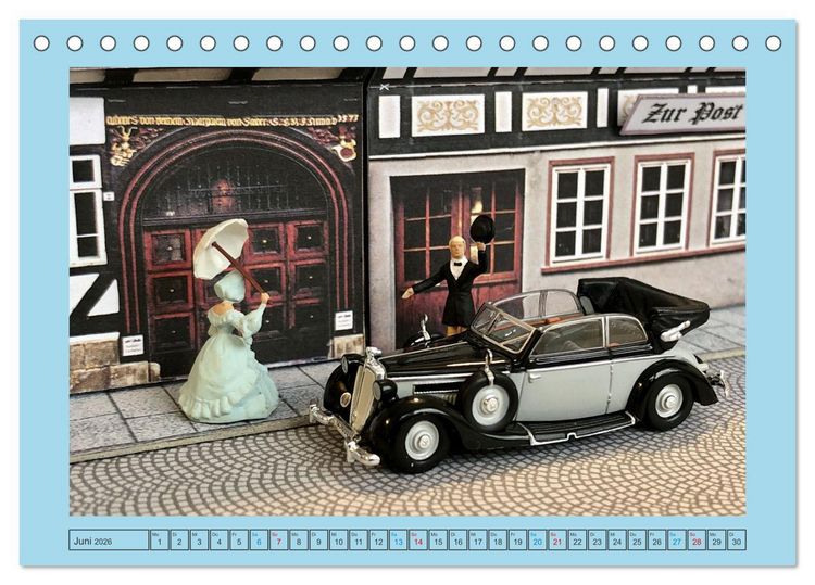Produktbild: DDR Modellautos im Fokus (Tischkalender 2026 DIN A5 quer), CALVENDO Monatskalender