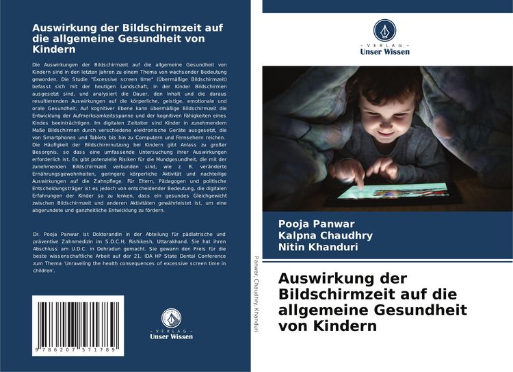 Produktbild: Auswirkung der Bildschirmzeit auf die allgemeine Gesundheit von Kindern