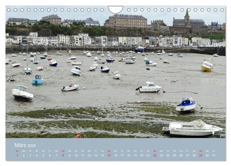 Produktbild: Frankreichs sch&ouml;nste K&uuml;sten (Wandkalender 2026 DIN A4 quer), CALVENDO Monatskalender