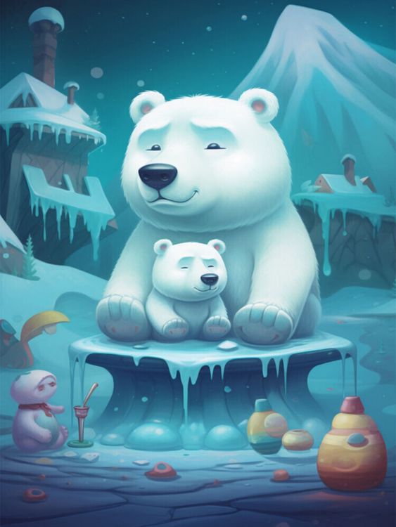 Produktbild: CALVENDO Puzzle Die kuscheligen Eisb&auml;ren | 1000 Teile Lege-Gr&ouml;&szlig;e 64x48cm Foto-Puzzle f&uuml;r gl&uuml;ckliche Stunden