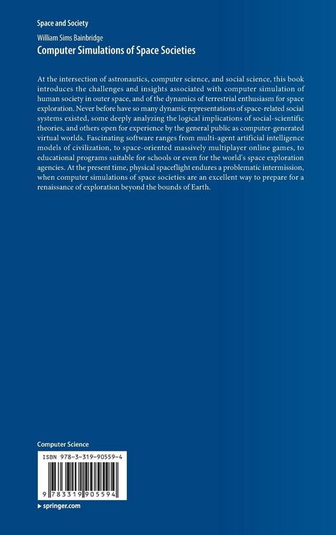Produktbild: Computer Simulations of Space Societies