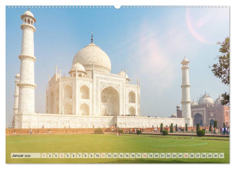 Produktbild: Indien - Eindrucksvoller Subkontinent (hochwertiger Premium Wandkalender 2026 DIN A2 quer), Kunstdruck in Hochglanz