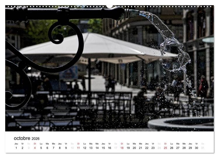 Produktbild: Gen&egrave;ve Points de vue (Calendrier mural 2026 DIN A2 vertical) calendrier de bureau