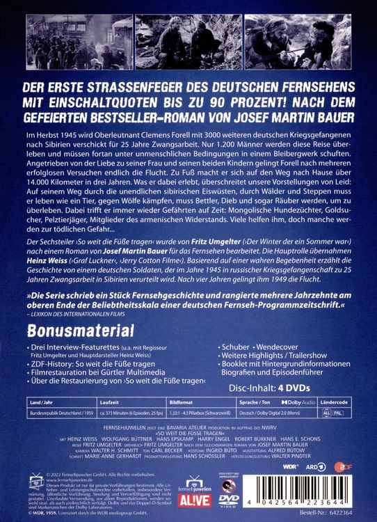 Produktbild: So weit die F&uuml;&szlig;e tragen - Alle 6 Teile - Special Edition (Fernsehjuwelen) [4 DVDs]