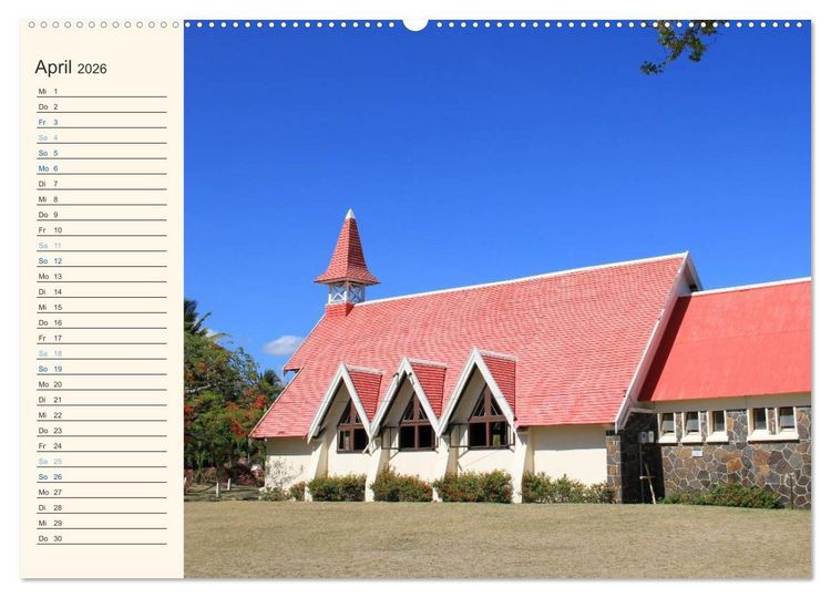 Produktbild: Mauritius - traumhaft und unvergesslich (hochwertiger Premium Wandkalender 2026 DIN A2 quer), Kunstdruck in Hochglanz