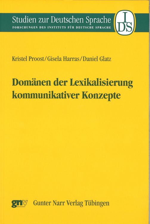 Produktbild: Dom&auml;nen der Lexikalisierung kommunikativer Konzepte