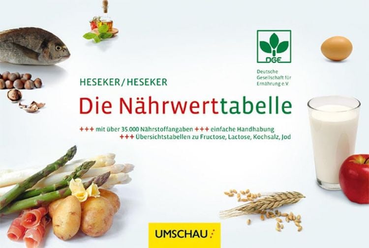 Produktbild: Die N&auml;hrwerttabelle