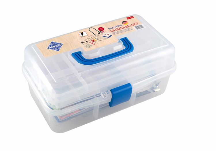 Produktbild: PEBARO 641S - Laubs&auml;ge-Set mit Stahlwerkzeugen und Bohrmaschine, mit Anleitungsheft