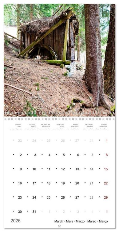 Produktbild: South Tyrol the last mills (Wall Calendar 2026 12 &times; 12 Inch) CALVENDO 12 Month Wall Calendar