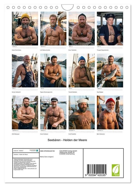 Produktbild: Seeb&auml;ren - Helden der Meere (Wandkalender 2027 DIN A4 hoch), CALVENDO Monatskalender