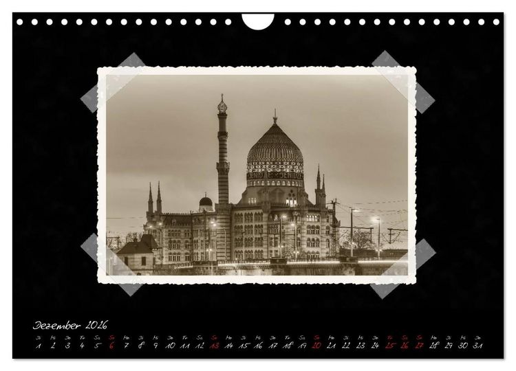 Produktbild: Dresden - Ein Kalender mit Fotografien wie aus einem alten Fotoalbum (Wandkalender 2026 DIN A4 quer), CALVENDO Monatskalender