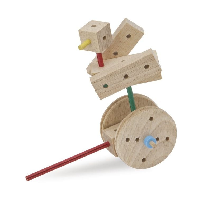 Produktbild: MATADOR 11099 - Explorer E099, Baukasten, Holz, 99 Teile, Konstruktionsbaukasten, ab 5 Jahren, Spielend lernen!
