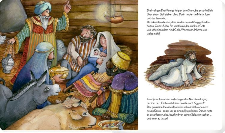 Produktbild: Die Weihnachtsgeschichte erz&auml;hlt nach Matth&auml;us und Lukas