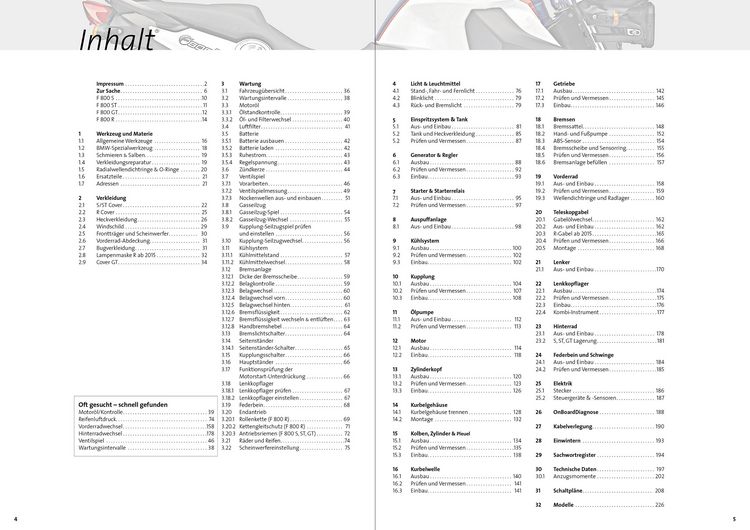 Produktbild: BMW F800R, F800S, F800ST, F800GT Reparaturanleitung