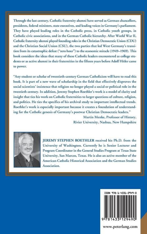 Produktbild: Germany&rsquo;s Catholic Fraternities and the Weimar Republic