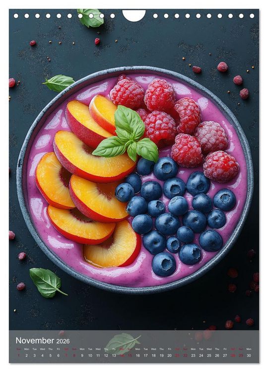 Produktbild: Smoothie Bowl Bliss (Wall Calendar 2026 DIN A4 portrait), CALVENDO 12 Month Wall Calendar