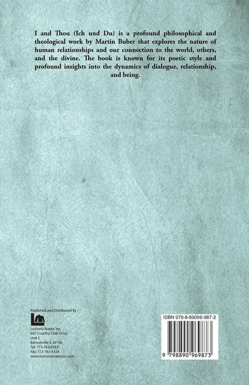 Produktbild: I And Thou