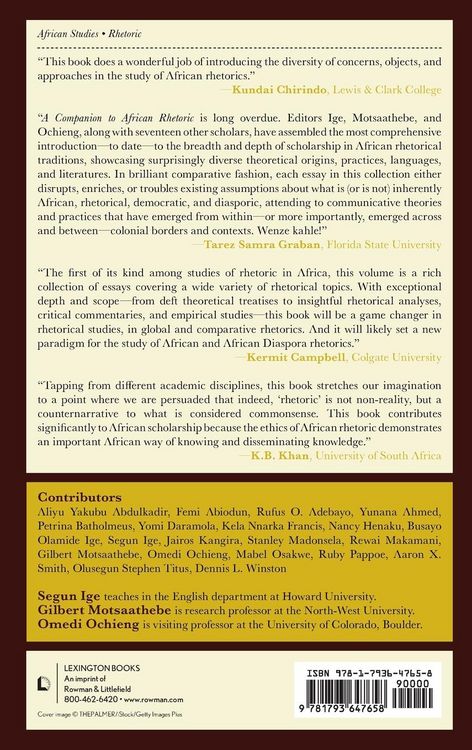 Produktbild: Companion to African Rhetoric